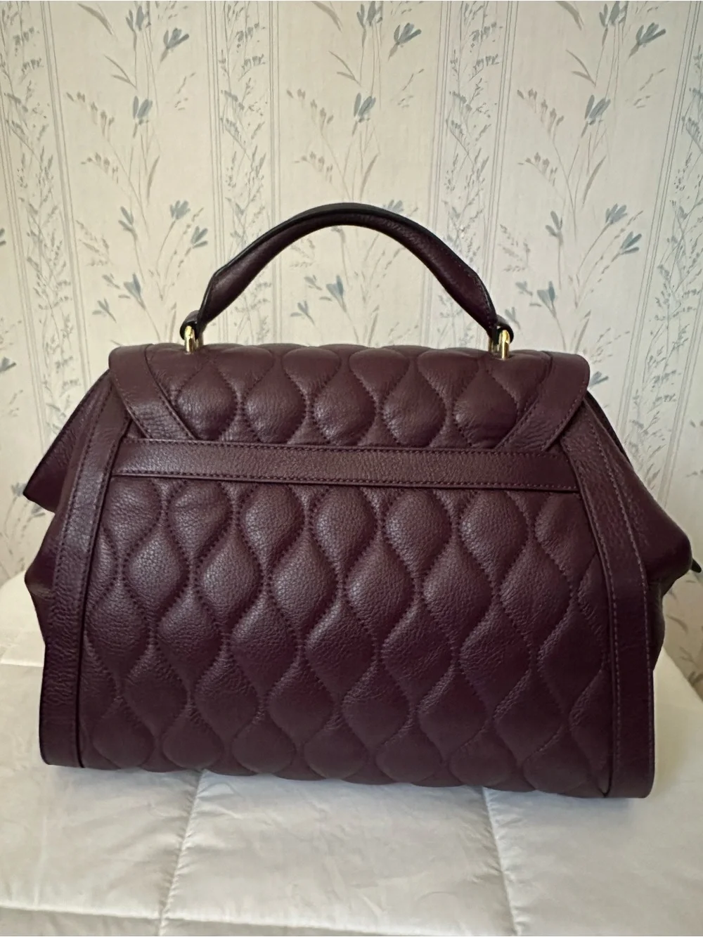 Vera Bradley Quilted Leather Satchel